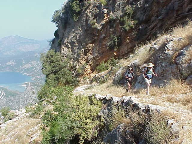   Hikers on trail to Kimre               